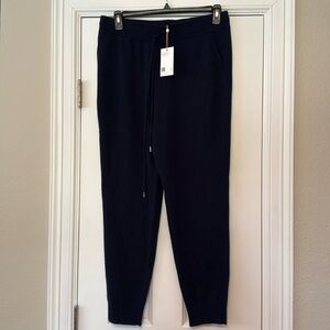 Quince NWT Navy Blue Large Cashmere Pants/Joggers